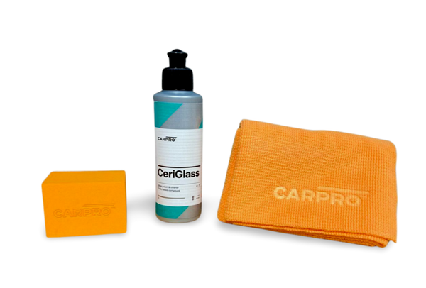 CarPro CeriGlass 150ml pulimento de cristales  Kit