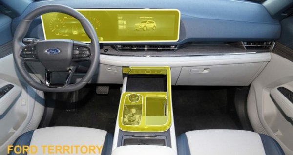 CarPro Immortal PPF corte Ford Territory 2023, pantalla, luces de cortesía  y consola